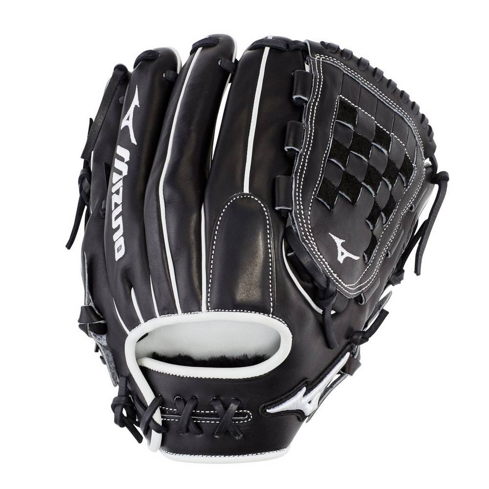 Luva Mizuno Softball Pro Select Fastpitch 12" - Mulher - Pretas - LYVBA9267